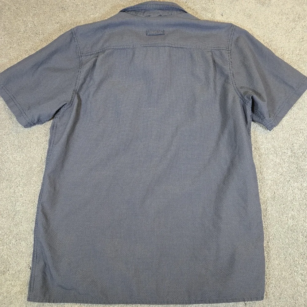 The North Face‎ Short Sleeve Collared Button Up Outdoor Shirt Medium Mens Blue